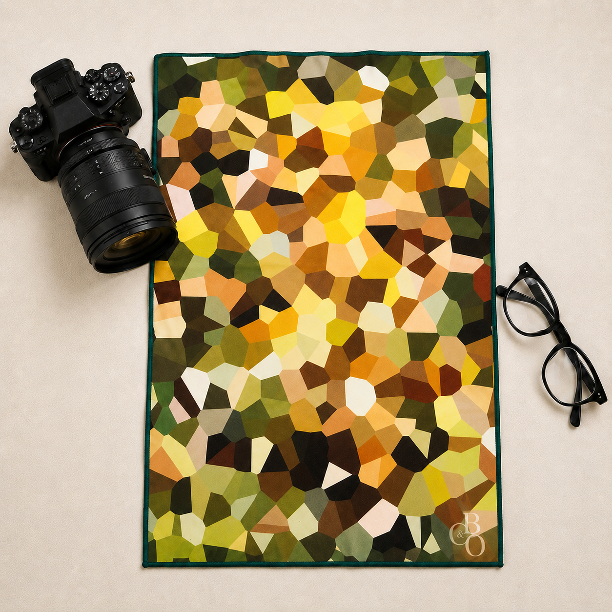 Ferns optical-grade microfibre cloth presented for everyday lens care