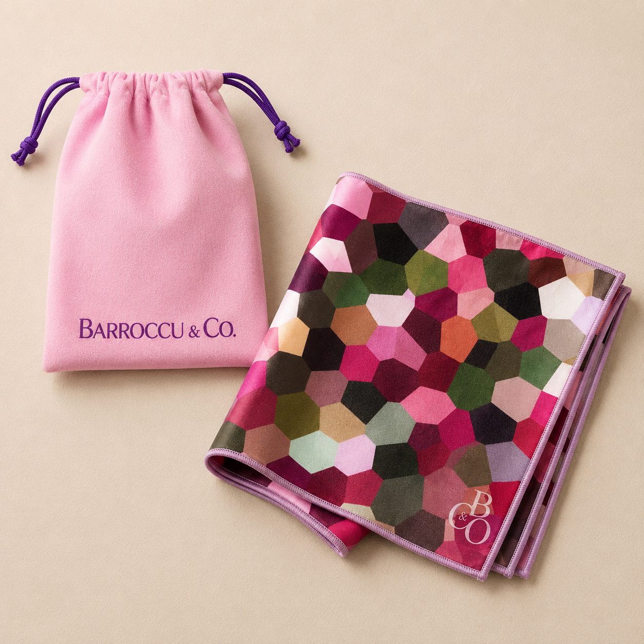 Maple optical cloth with its included protective pouch