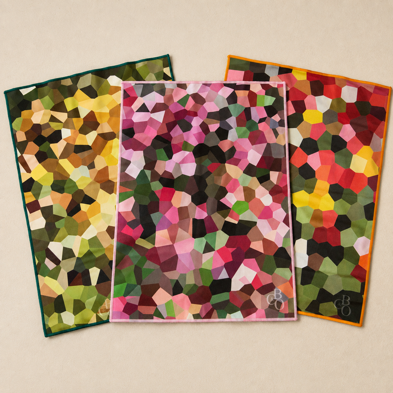 Ferns, Maple and Blossom of Colour cloth designs