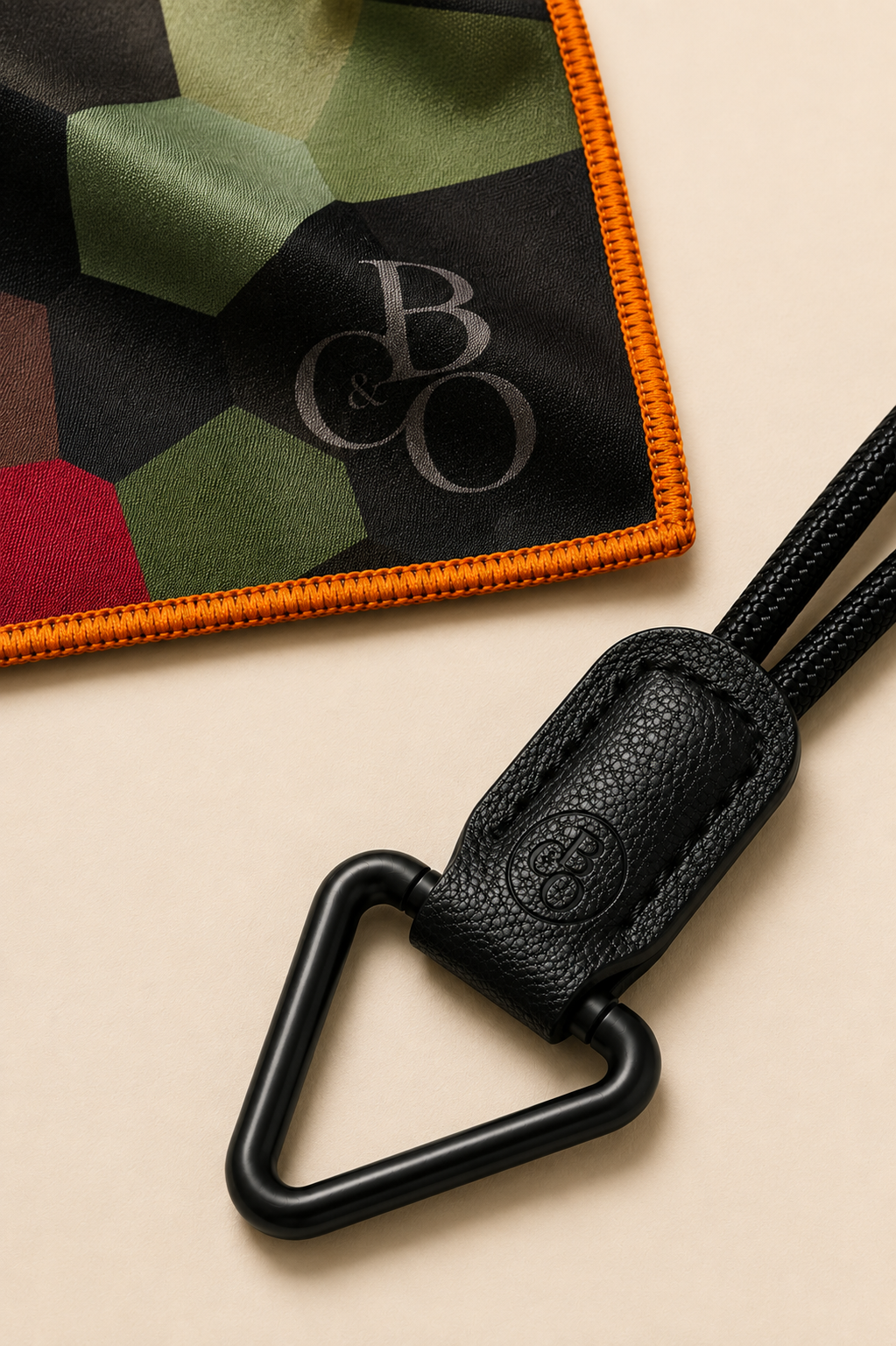 The Signature Eyewear Necklace with a Barroccu & Co oversized optical-grade microfibre cloth